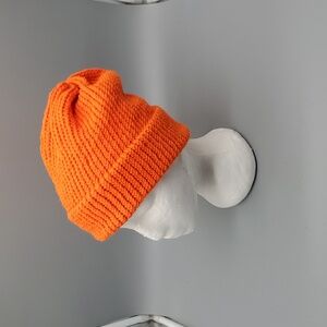 Handmade Winter Adult Hat Orange S/M